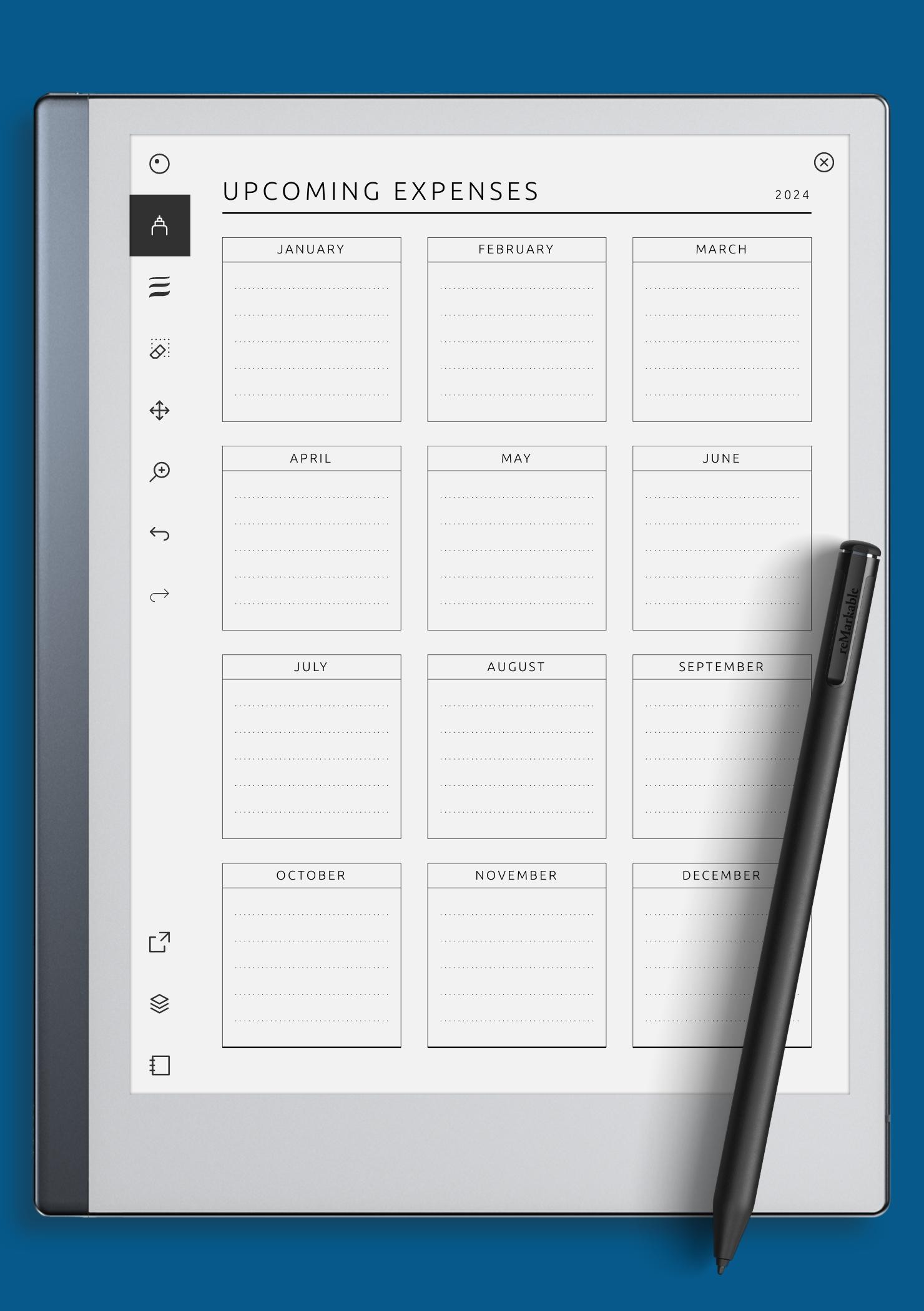 Planning upcoming quarterly expenses